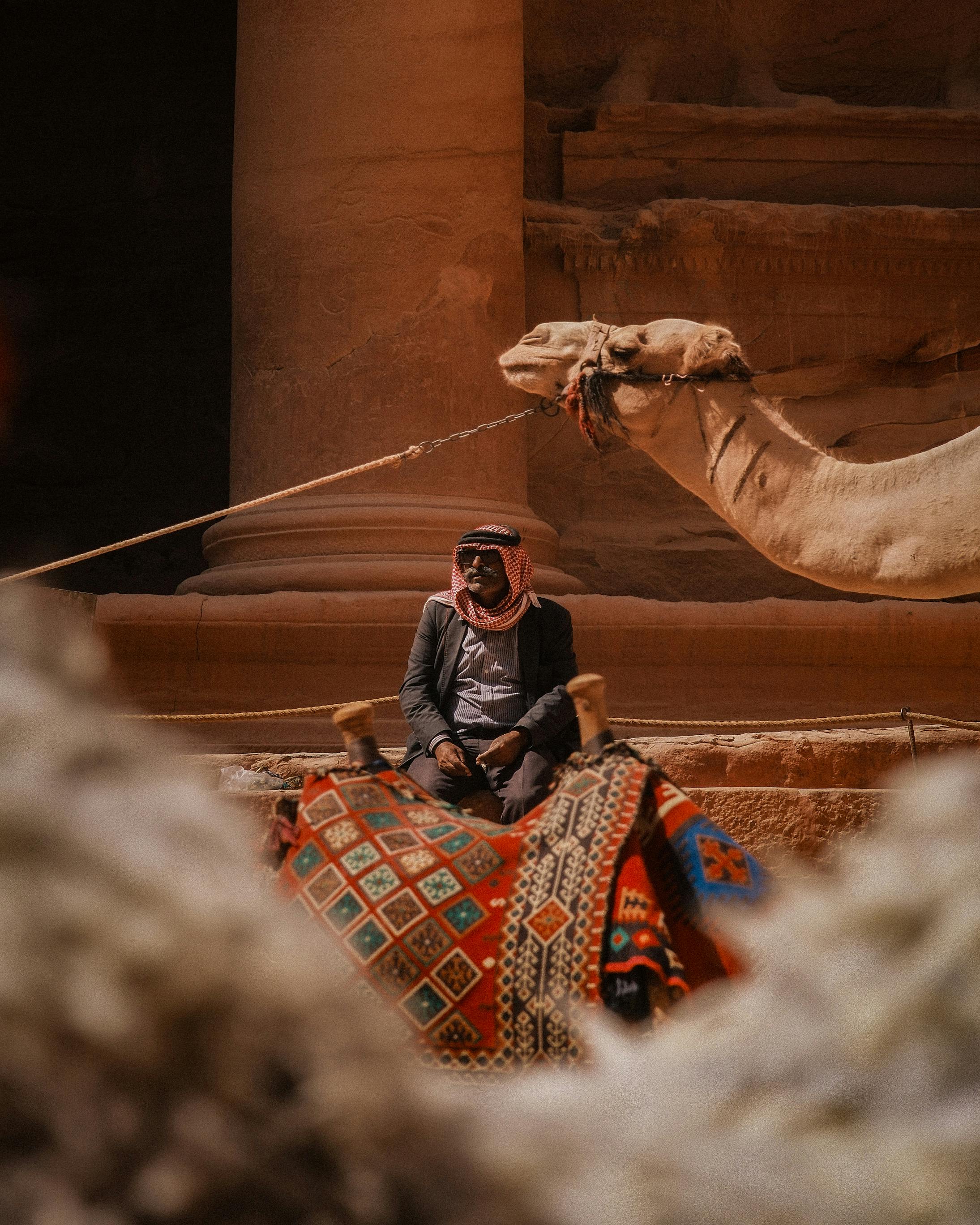 Jordan Petra Wadi Rum desert landscape, archaeological site, cultural travel